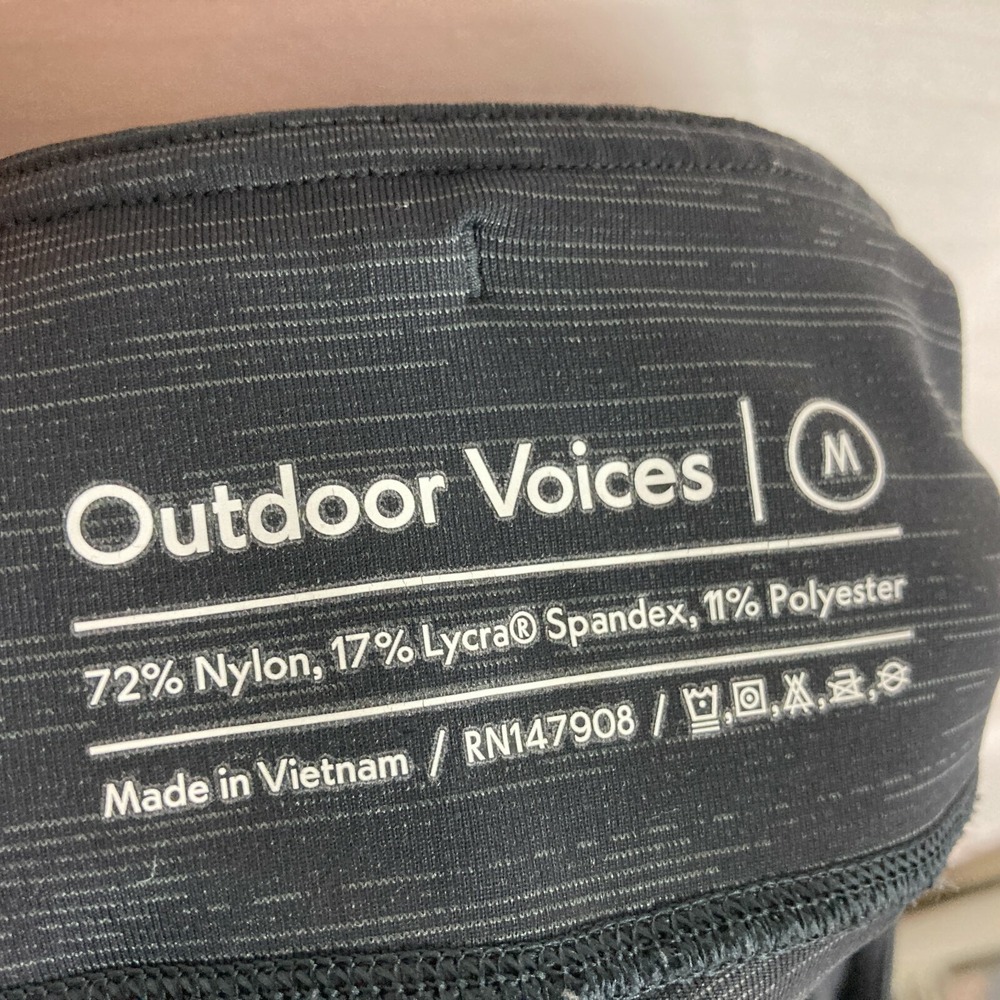 Outdoor Voices Leggings Womens Size Medium Gray Capri Yoga Running Athletic - Picture 6 of 6